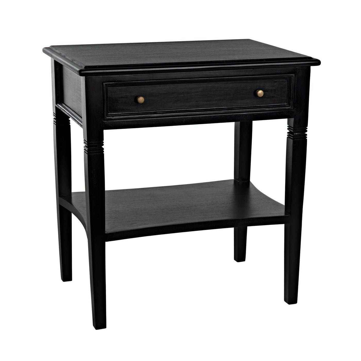 Noir Oxford 1 Drawer Side Table