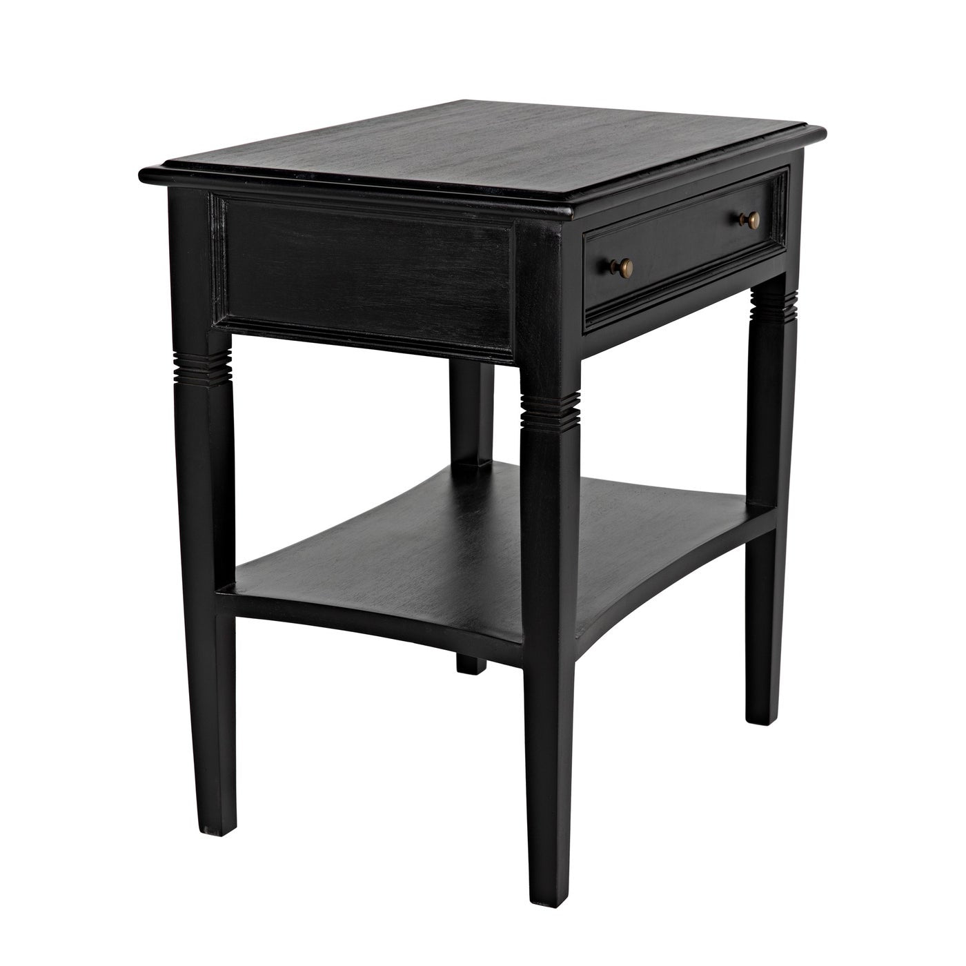 Noir Oxford 1 Drawer Side Table
