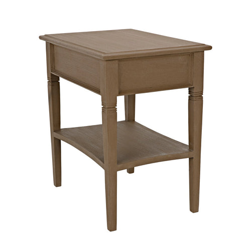 Noir Oxford 1 Drawer Side Table