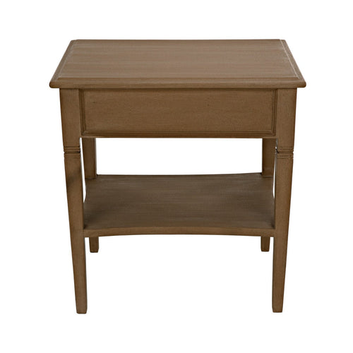 Noir Oxford 1 Drawer Side Table