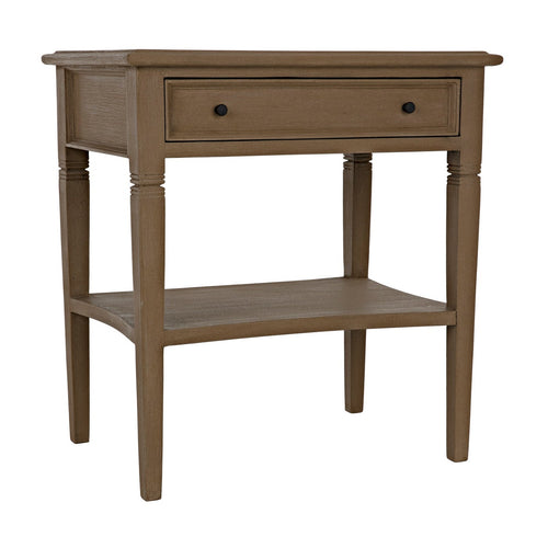 Noir Oxford 1 Drawer Side Table