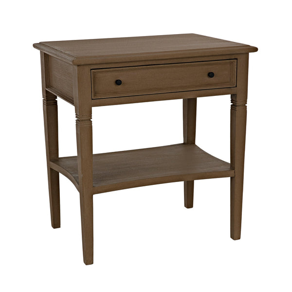 Noir Oxford 1 Drawer Side Table
