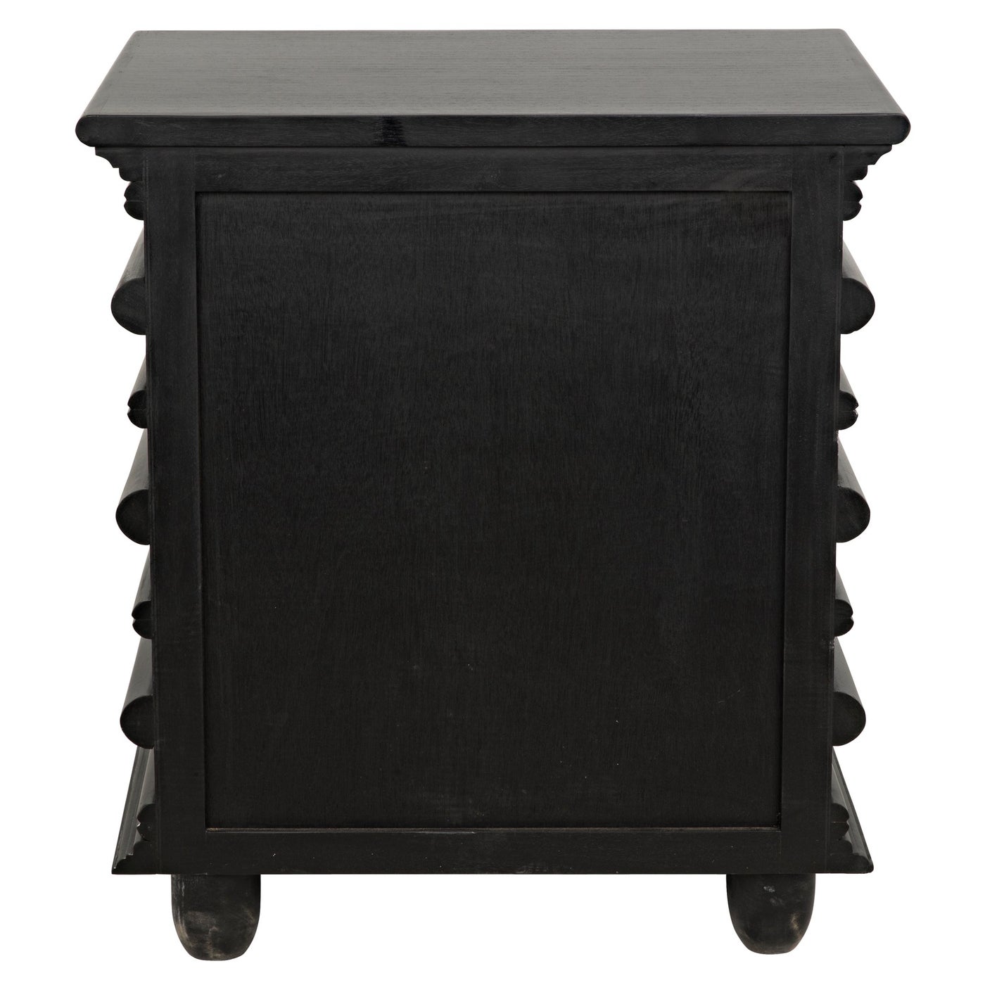 Noir Ascona Side Table, Hand Rubbed Black