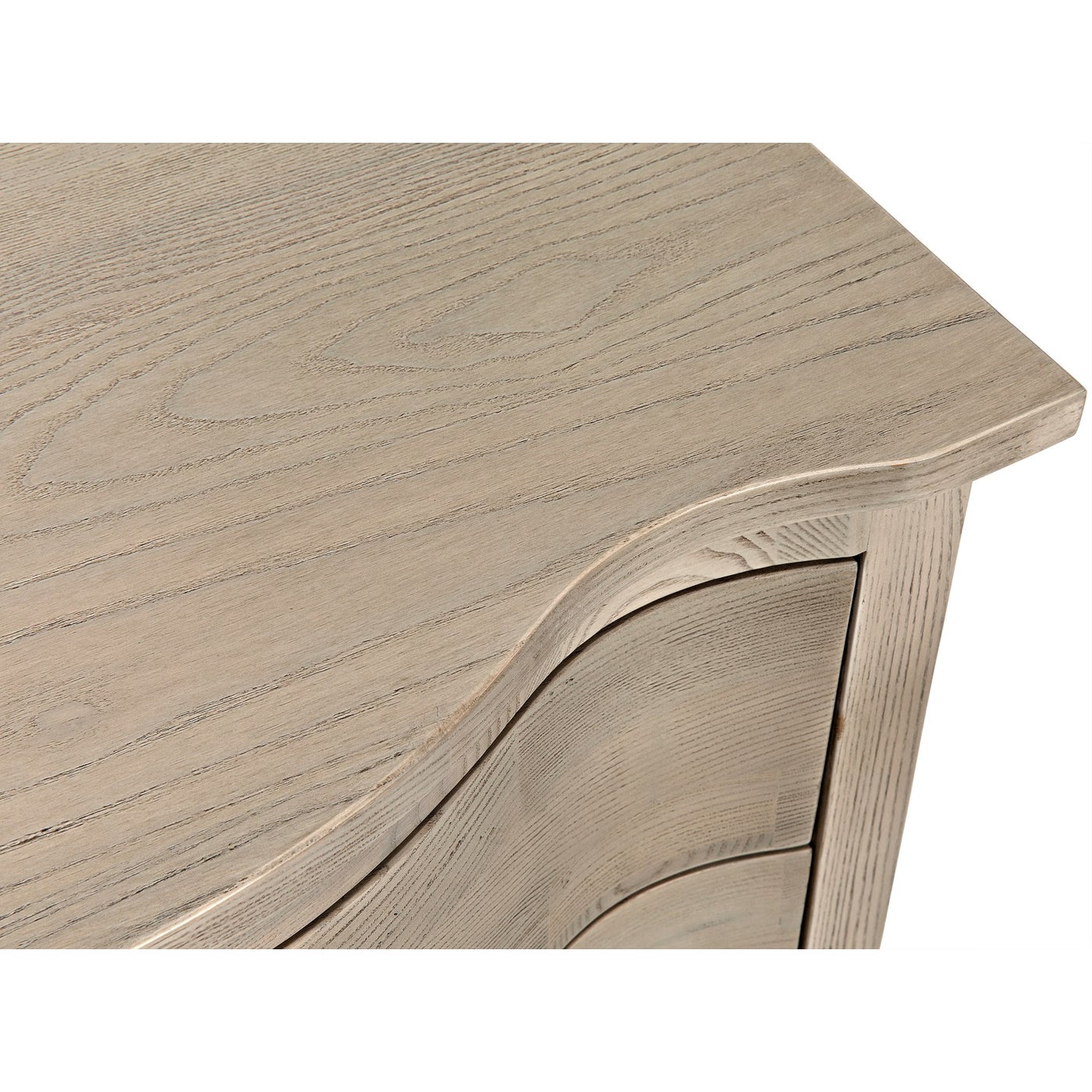 Noir Curved Front Side Table