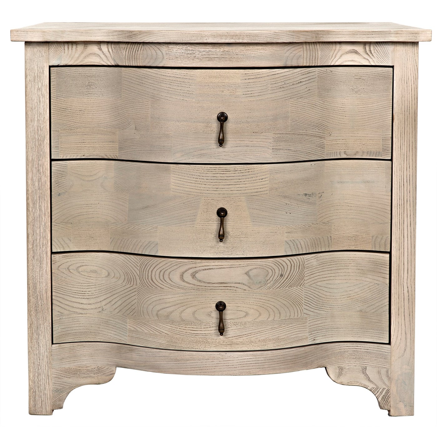 Noir Curved Front Side Table