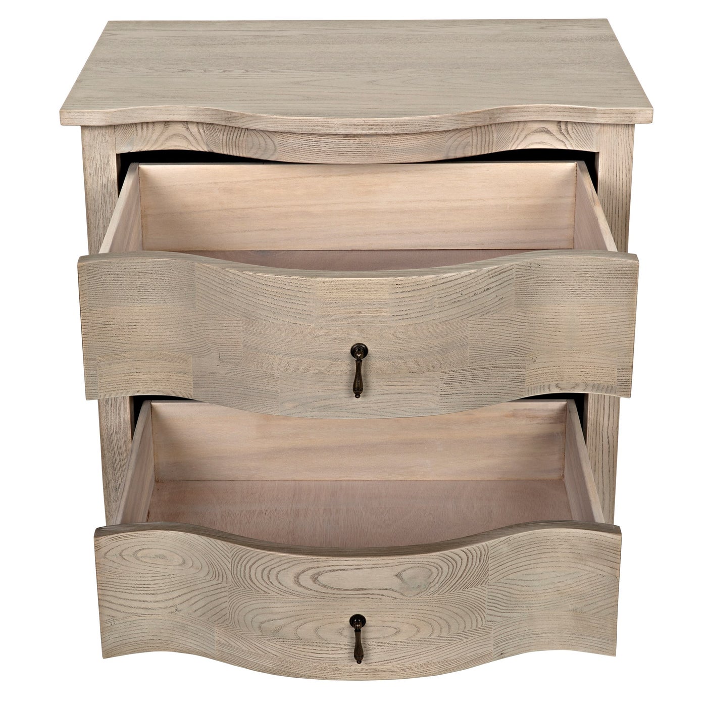 Noir Curved Front Side Table