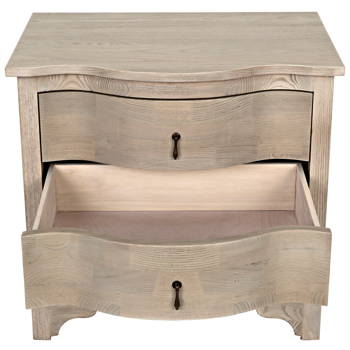 Noir Curved Front Side Table