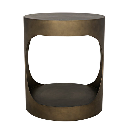 Noir Eclipse Round Side Table