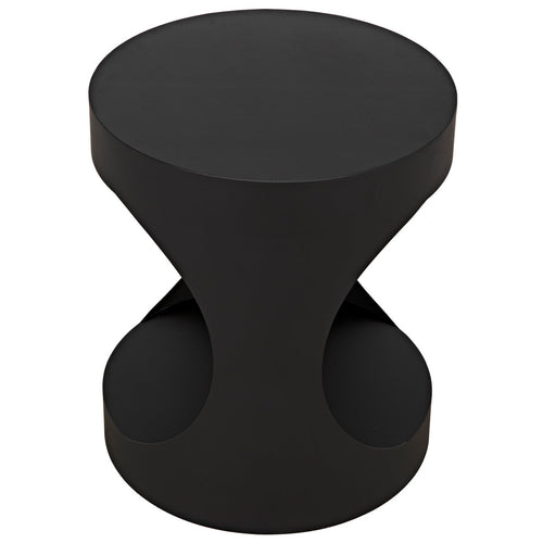 Noir Eclipse Round Side Table