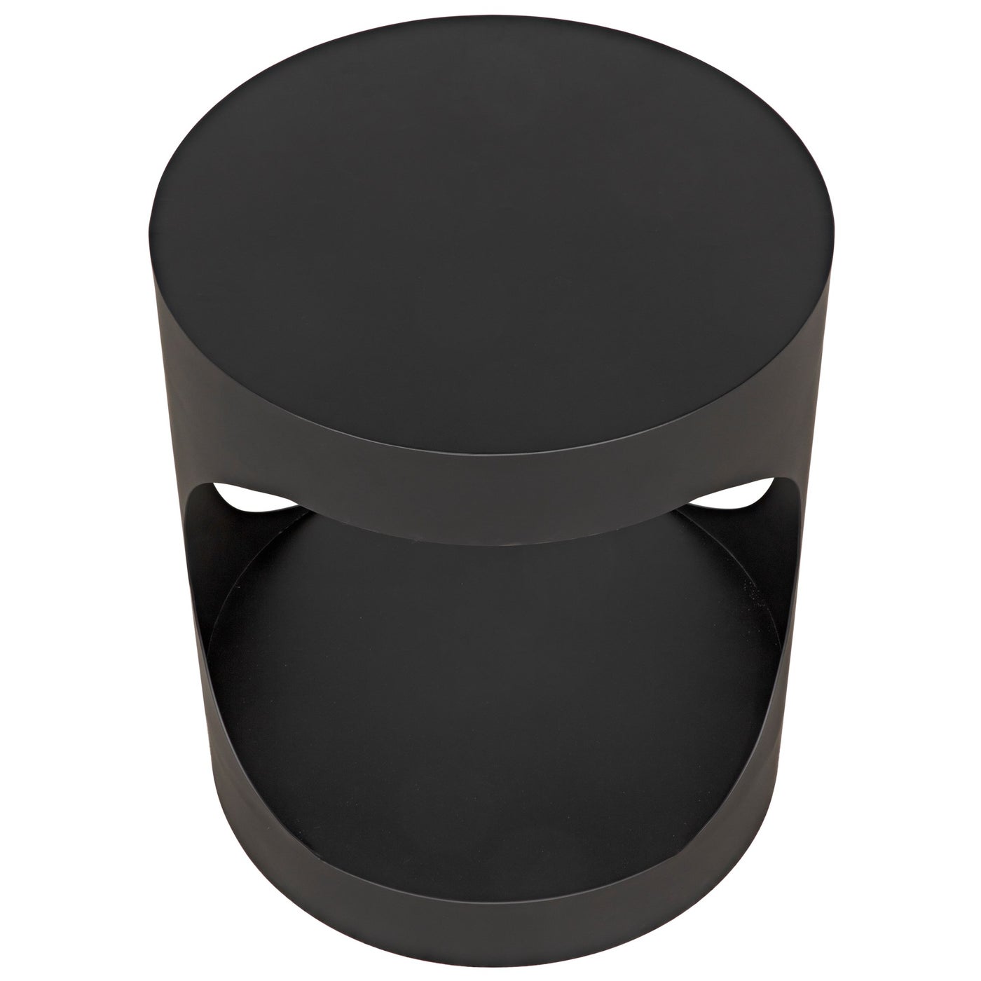 Noir Eclipse Round Side Table