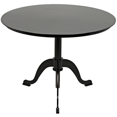 Noir Calder Side Table, Black Steel