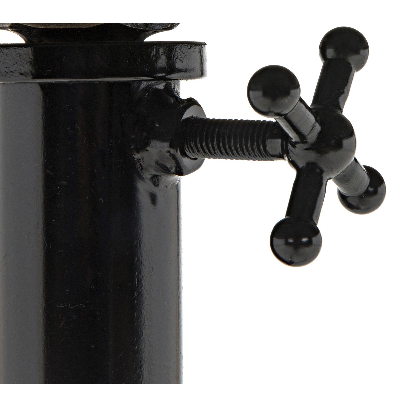 Noir Calder Side Table, Black Steel