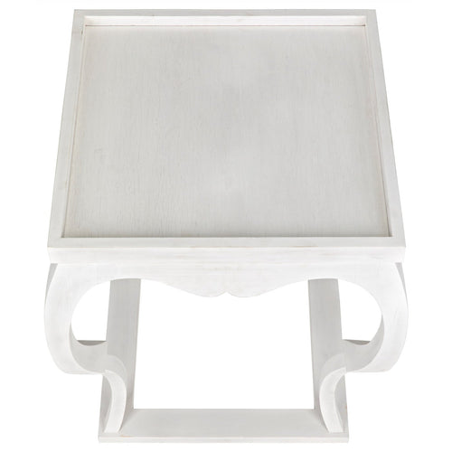 Noir Bellini Side Table, White Wash