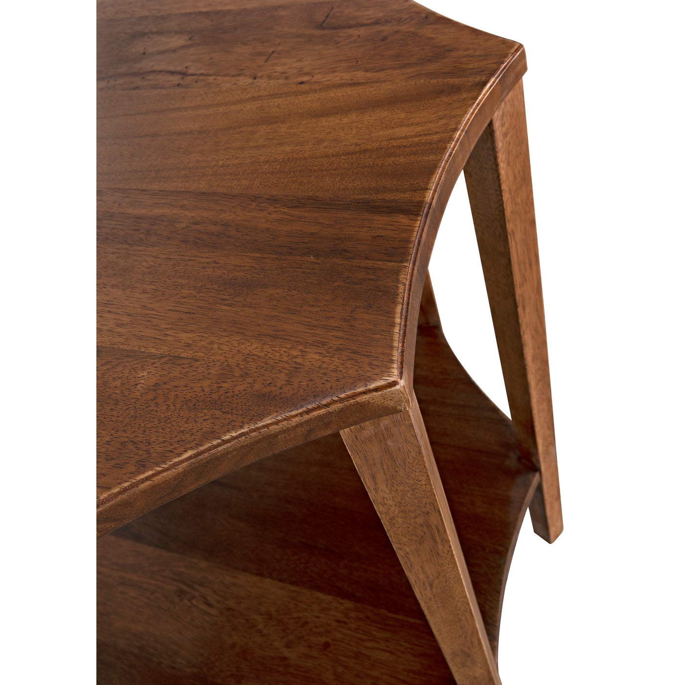 Noir Ariana Side Table, Dark Walnut