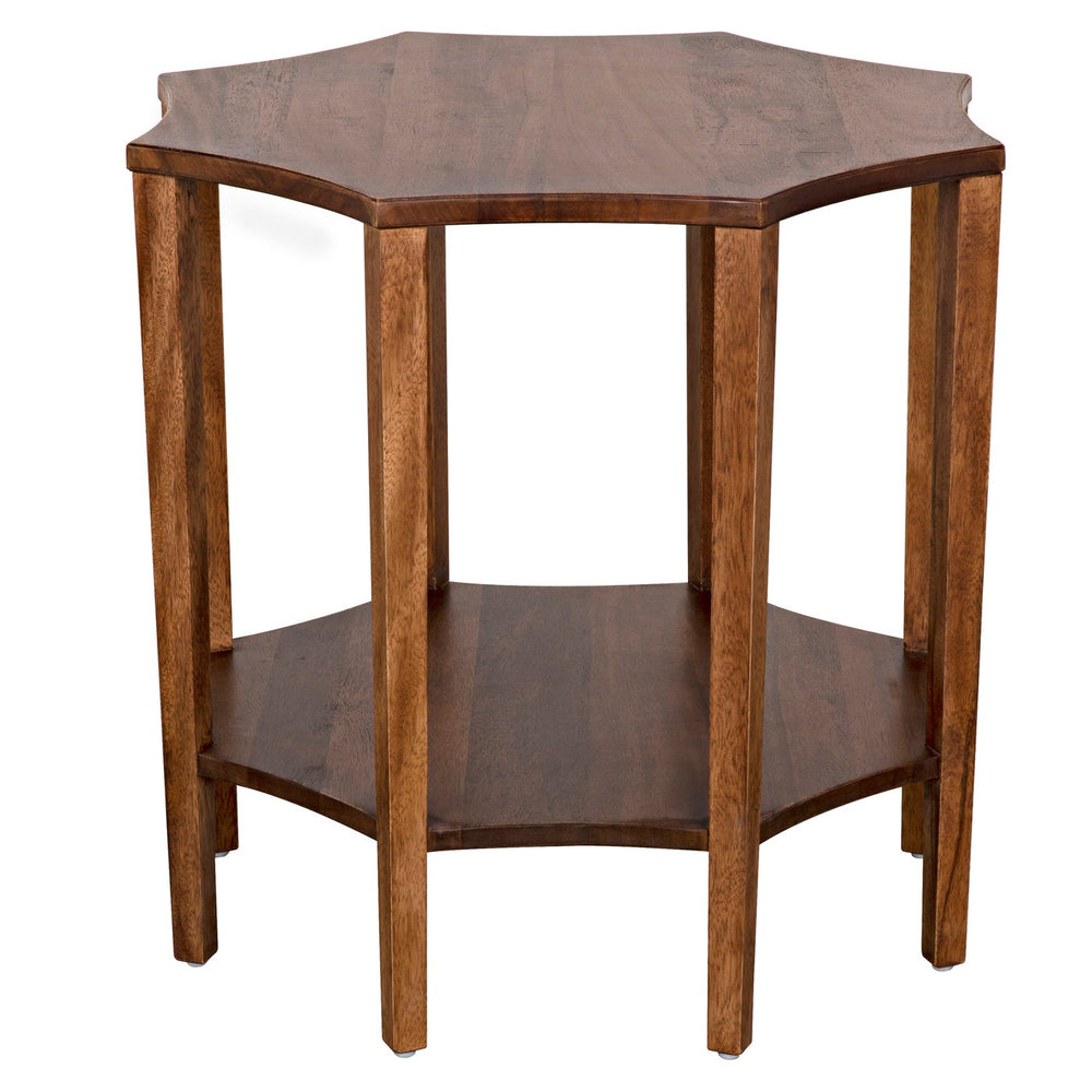 Noir Ariana Side Table, Dark Walnut