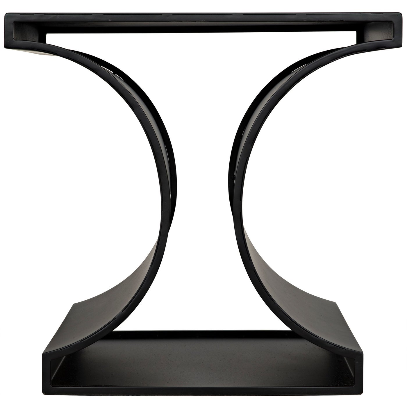 Noir Alec Side Table, Black Steel
