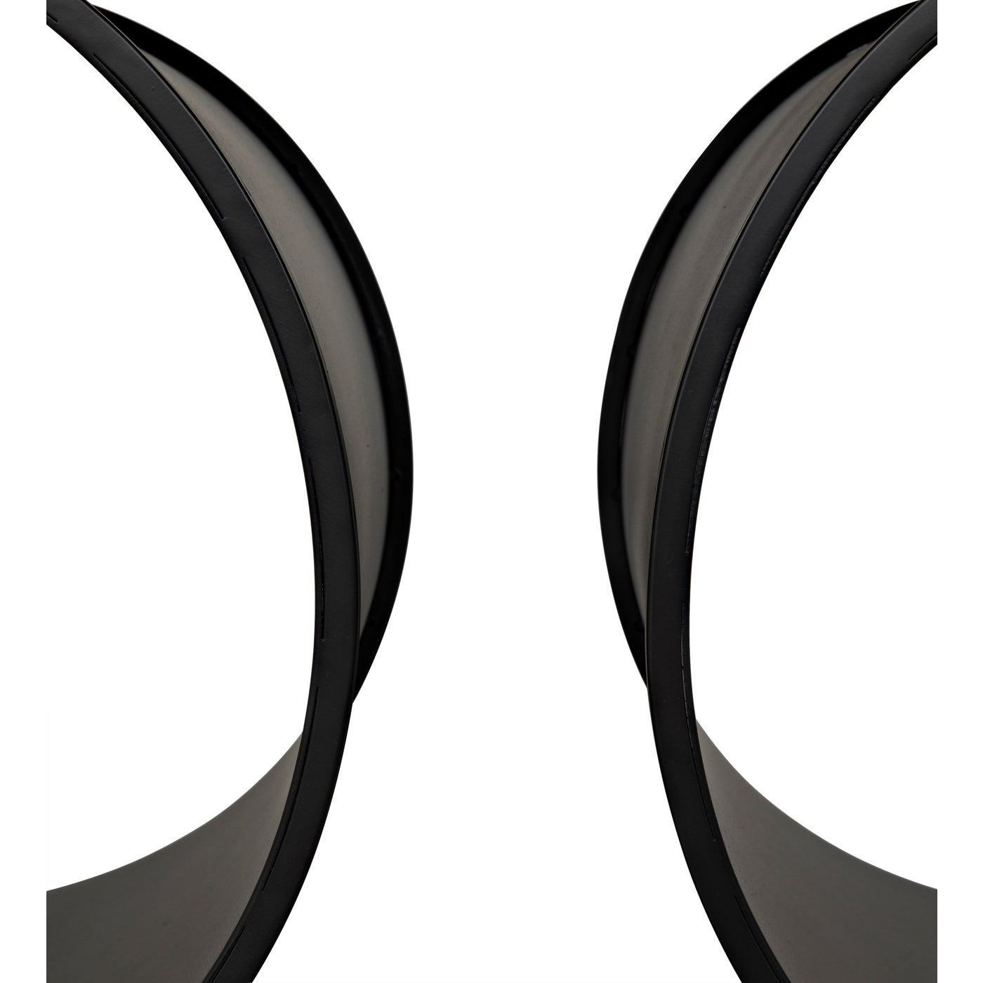 Noir Alec Side Table, Black Steel