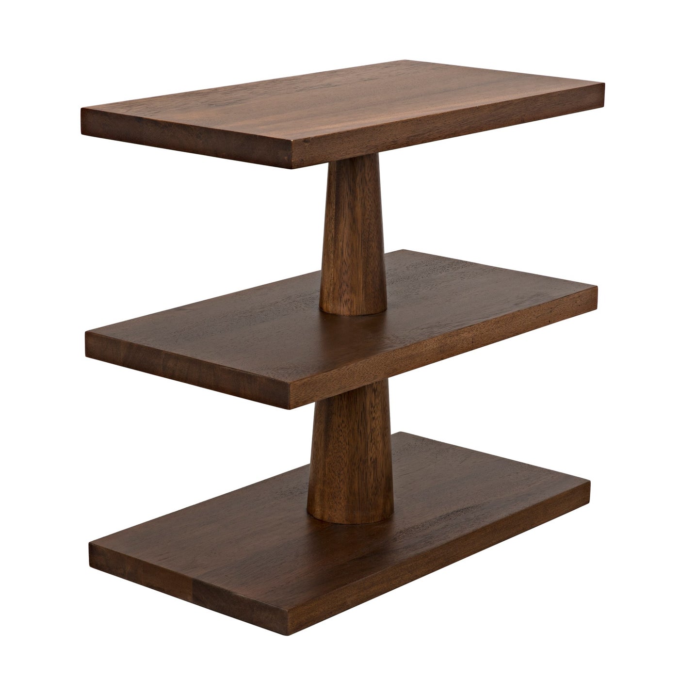 Noir Fatima Side Table, Dark Walnut