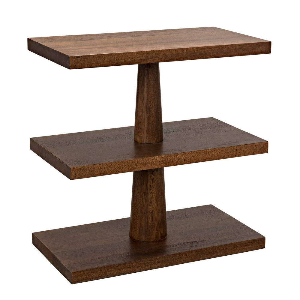 Noir Fatima Side Table, Dark Walnut