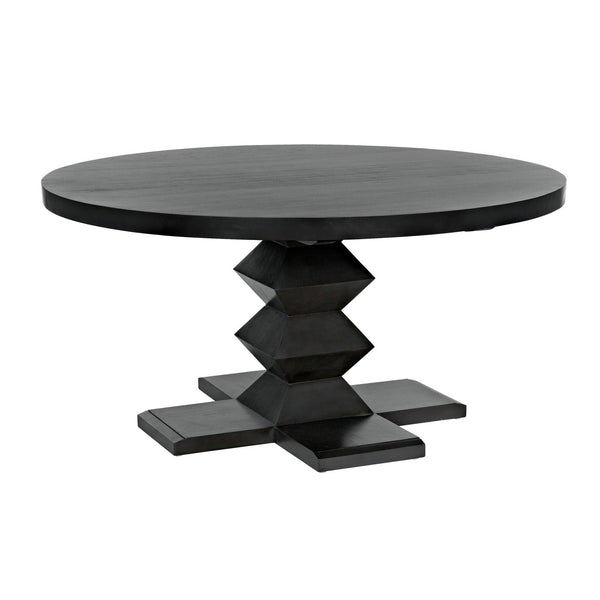 Noir Zig Zag Dining Table