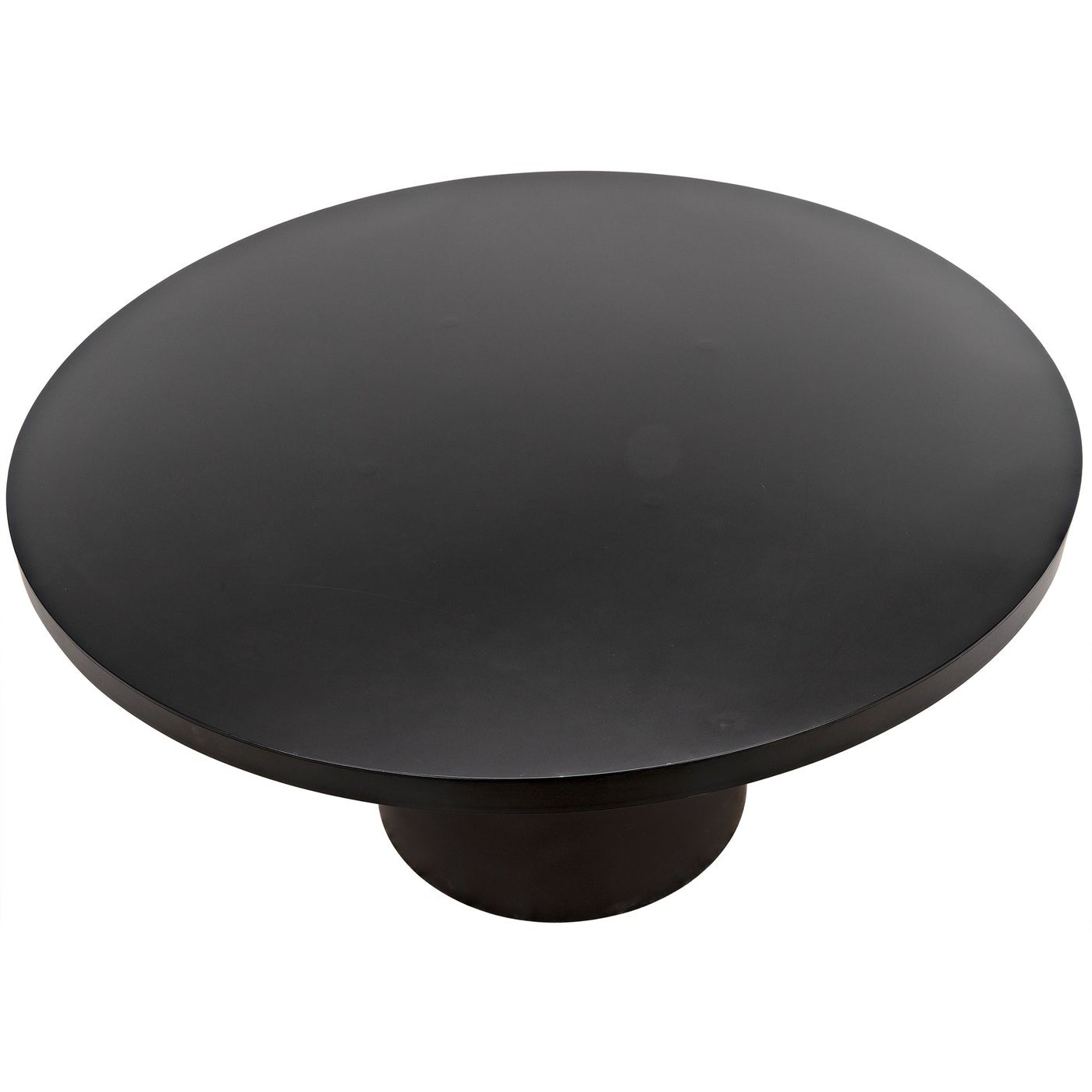 Noir Marlow Dining Table, Black Steel