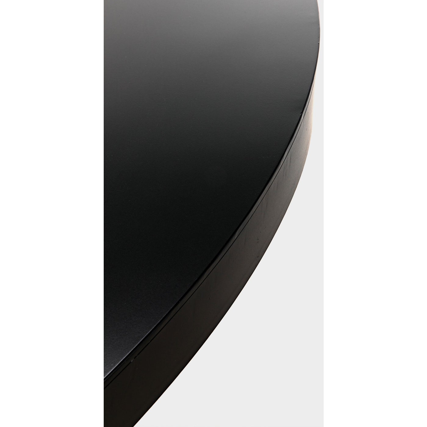 Noir Marlow Dining Table, Black Steel