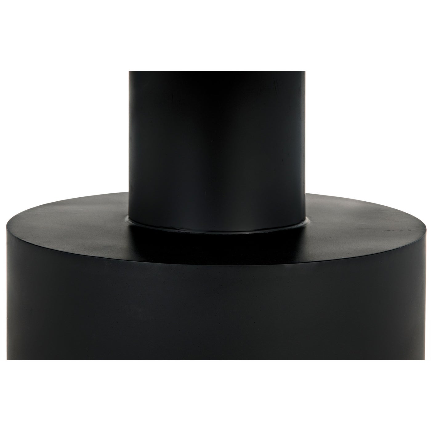 Noir Marlow Dining Table, Black Steel