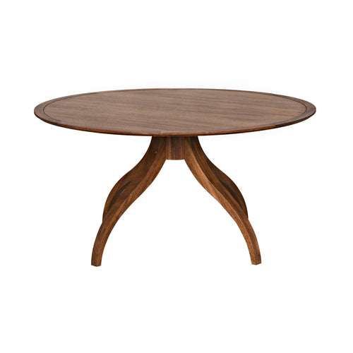 Noir Vera Dining Table, Dark Walnut