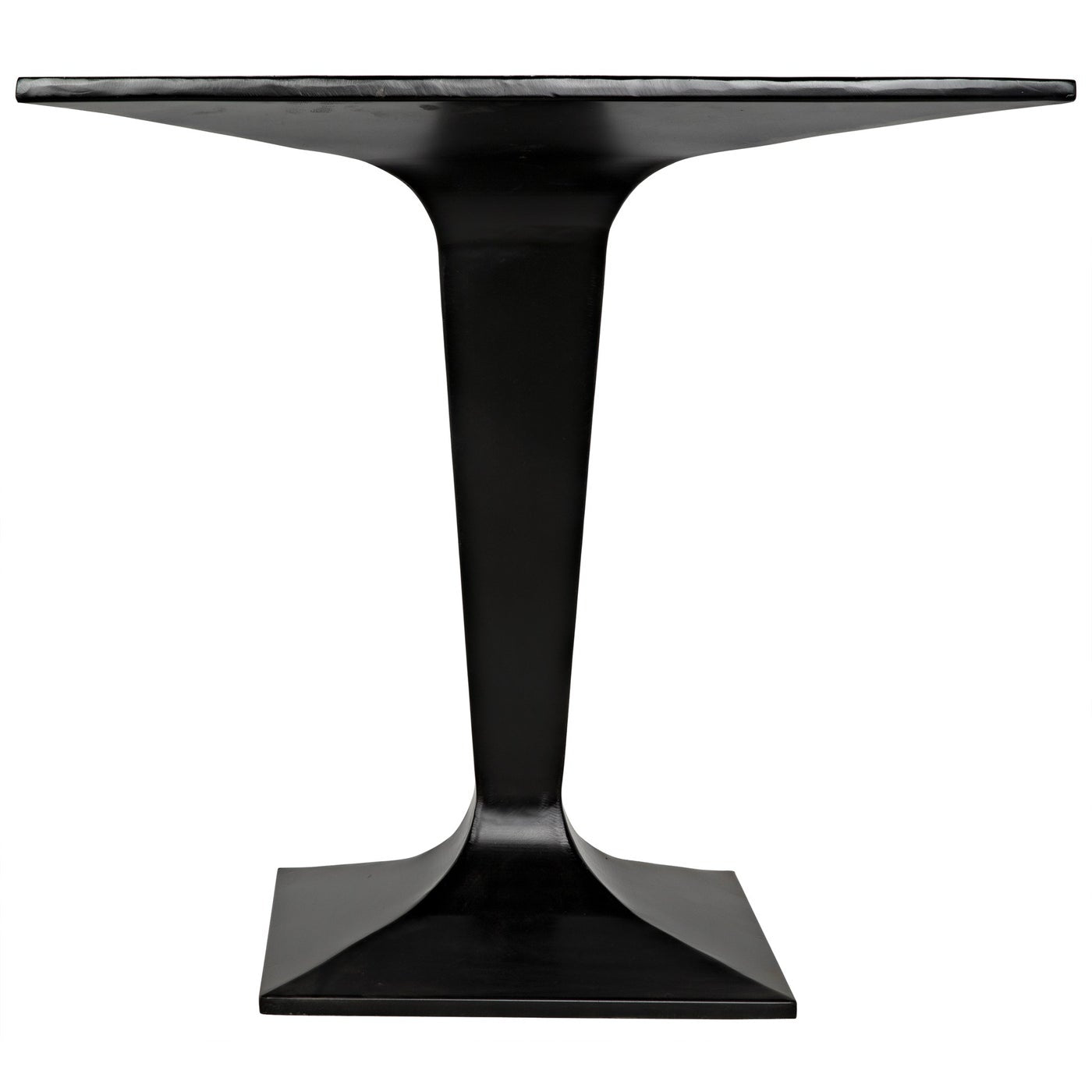 Noir Anoil Bistro Table, Black Steel