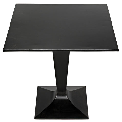 Noir Anoil Bistro Table, Black Steel