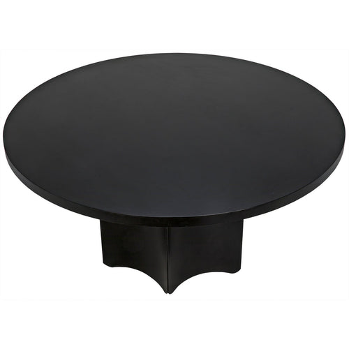 Noir Rome Dining Table, Black Steel