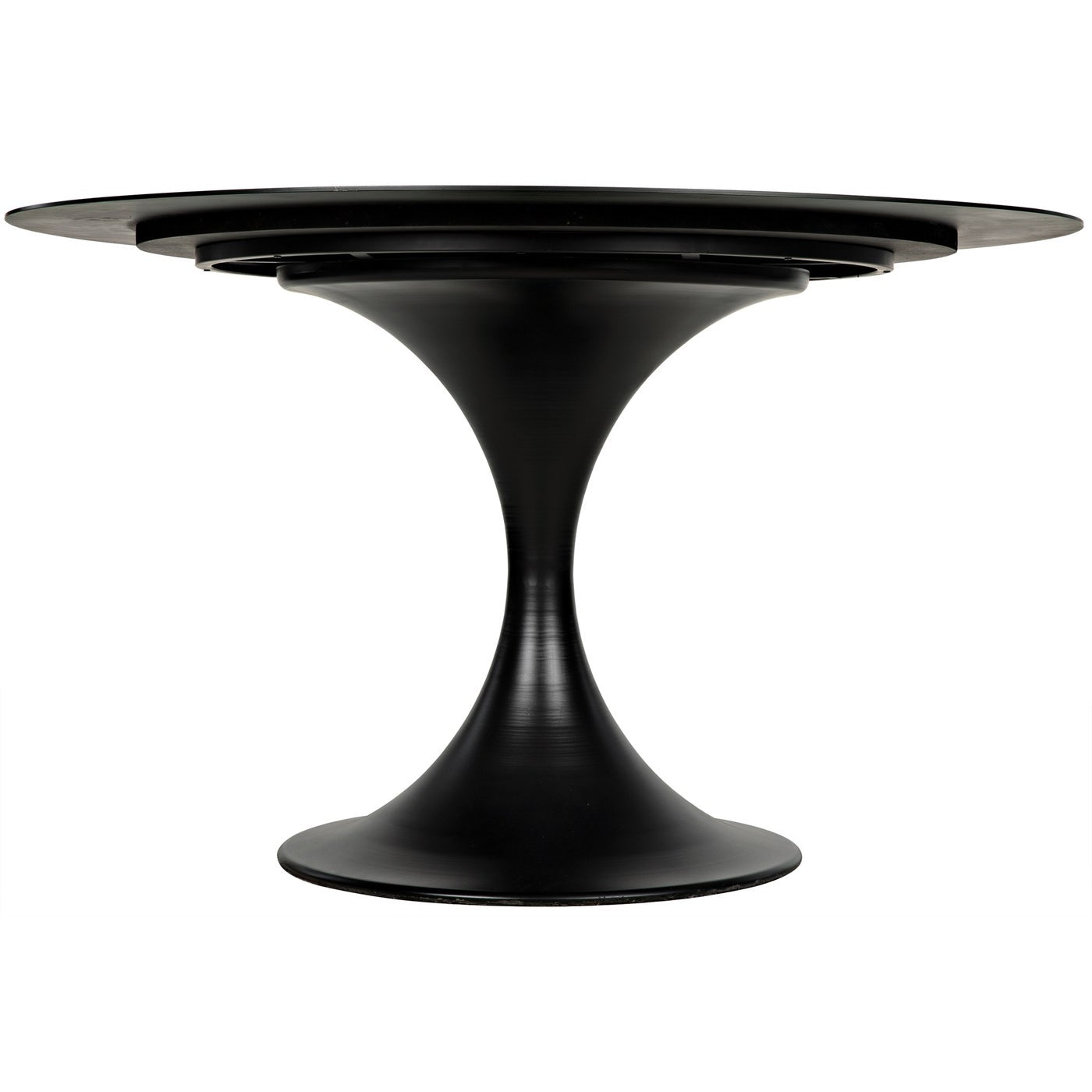 Noir Herno Table, 48", Black Steel