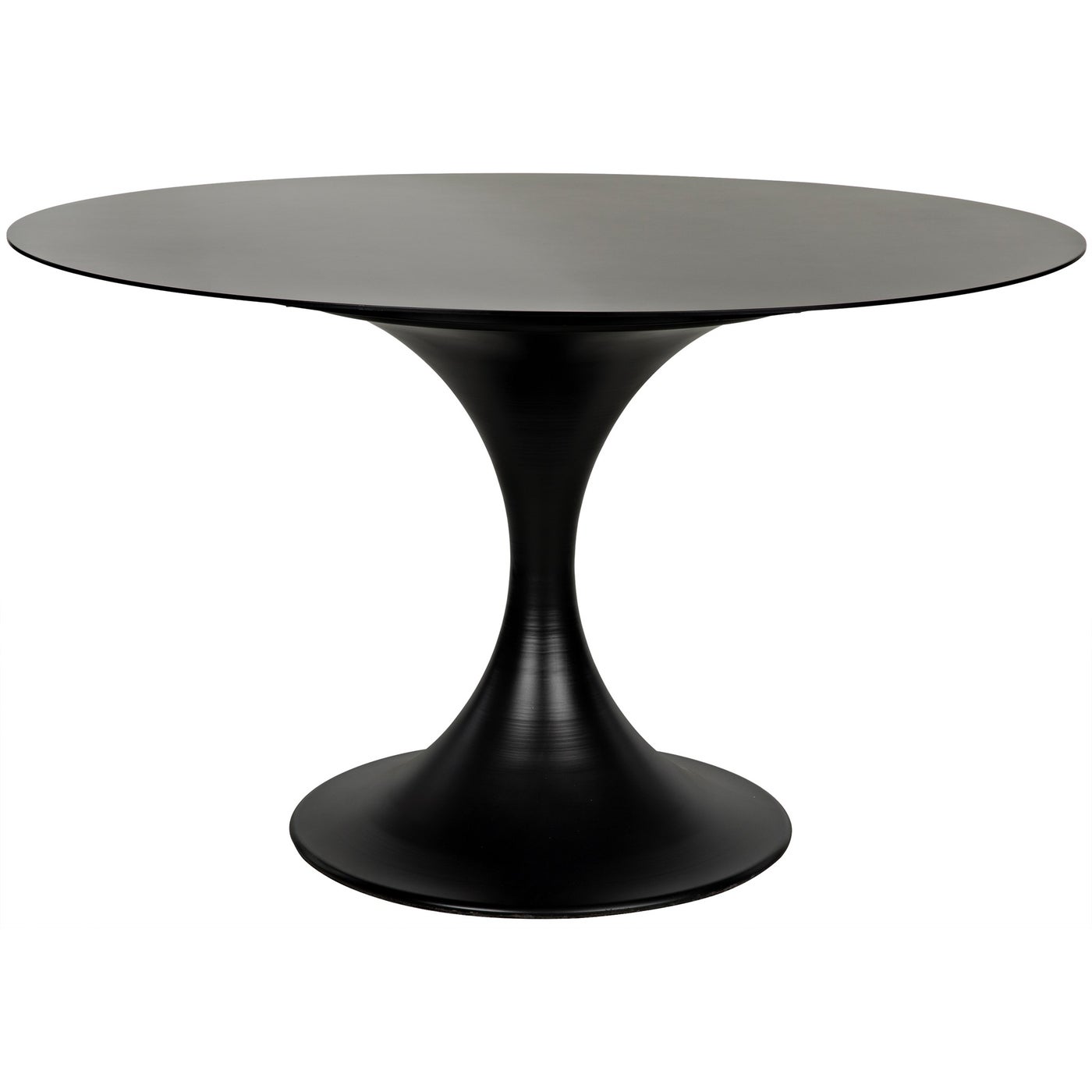 Noir Herno Table, 48", Black Steel