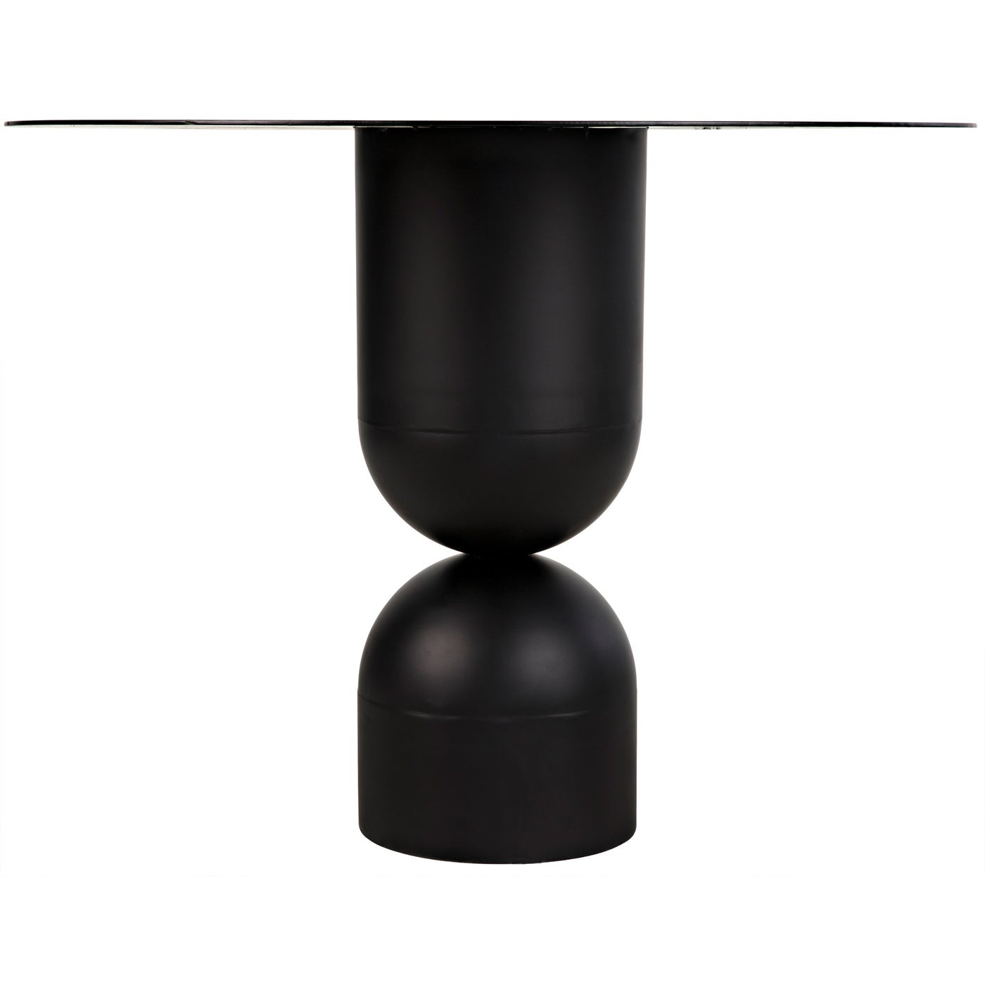 Noir Wanda Dining Table, Black Steel