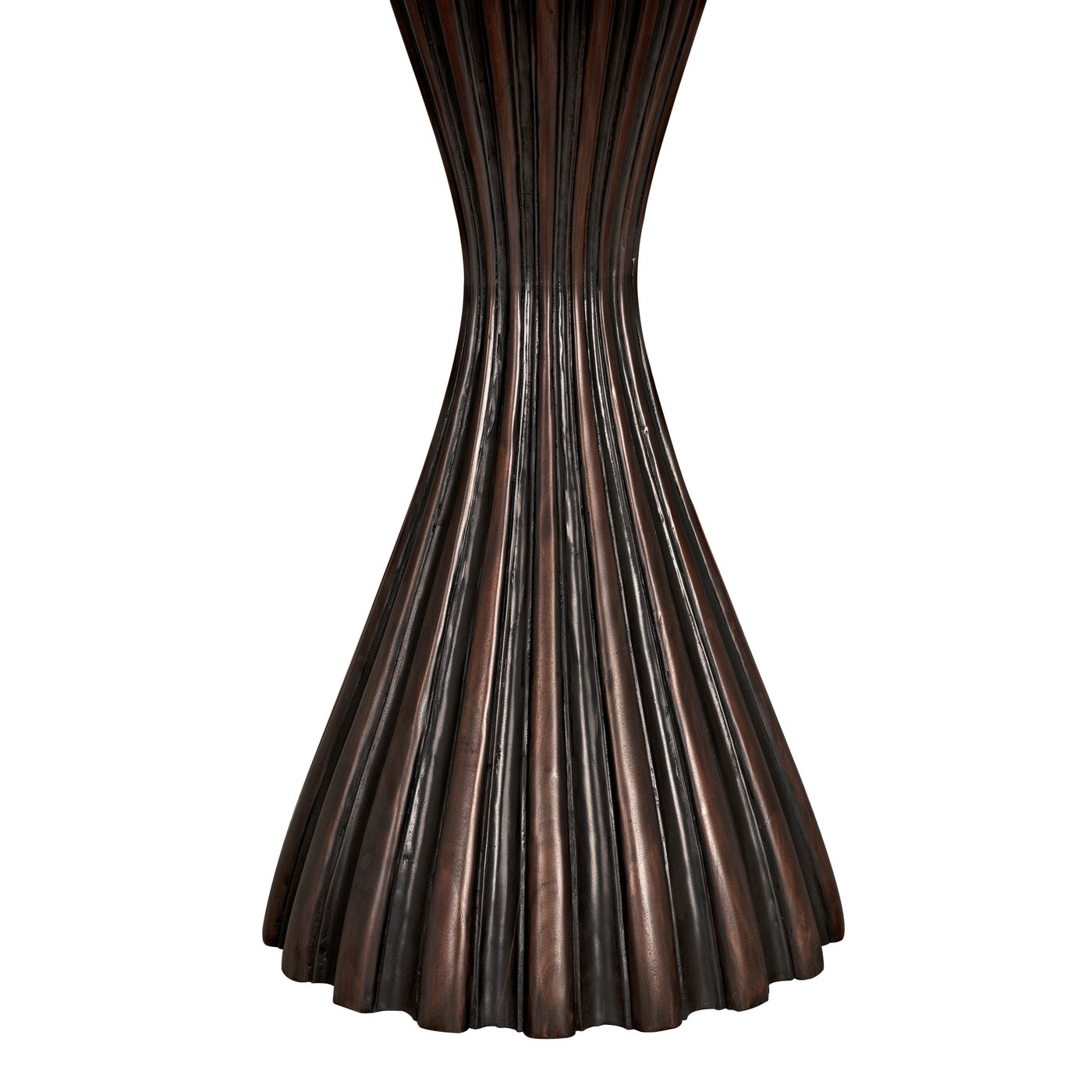 Noir Osiris Dining Table, Pale Rubbed With Light Brown Trim