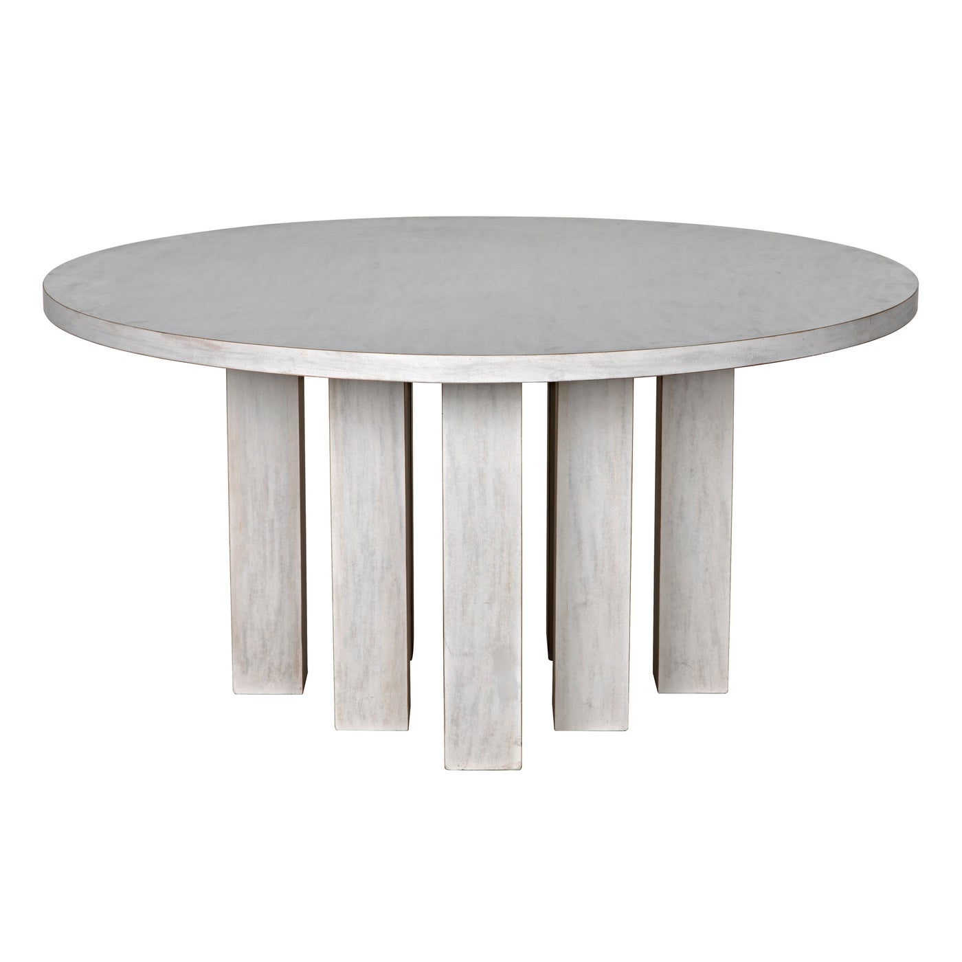 Noir Resistance Dining Table, White Wash