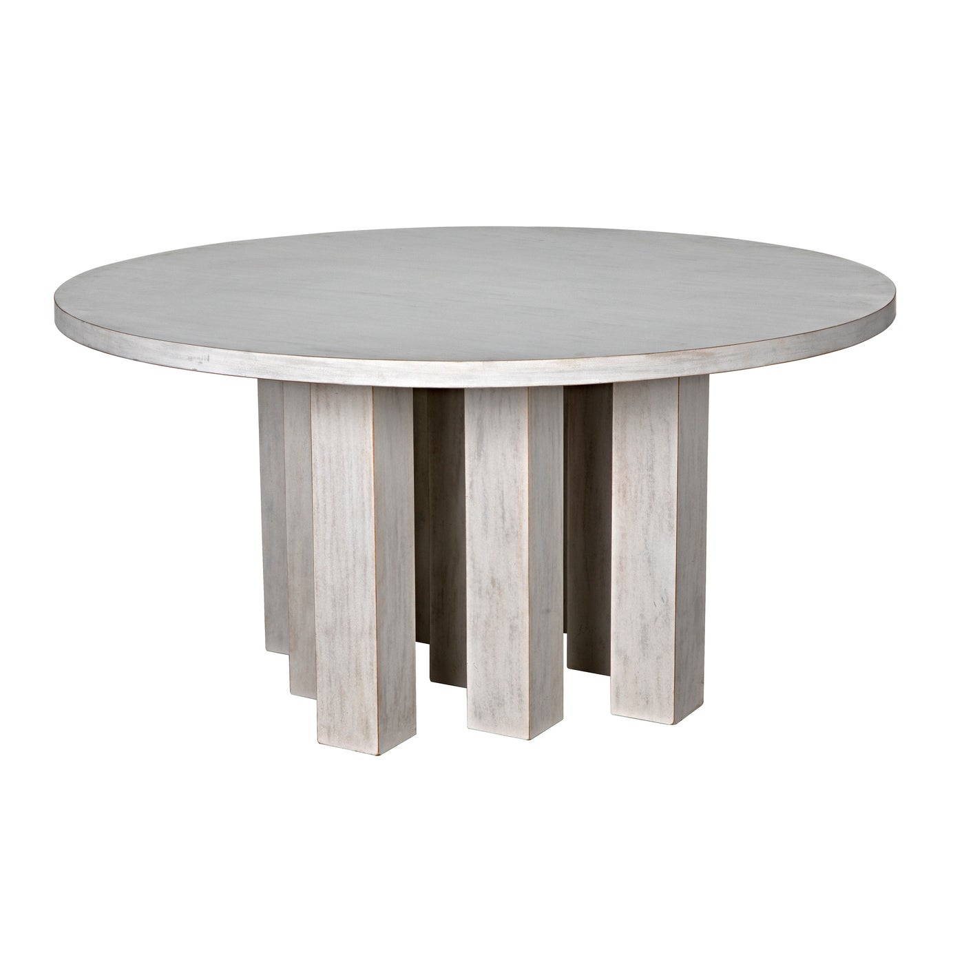 Noir Resistance Dining Table, White Wash