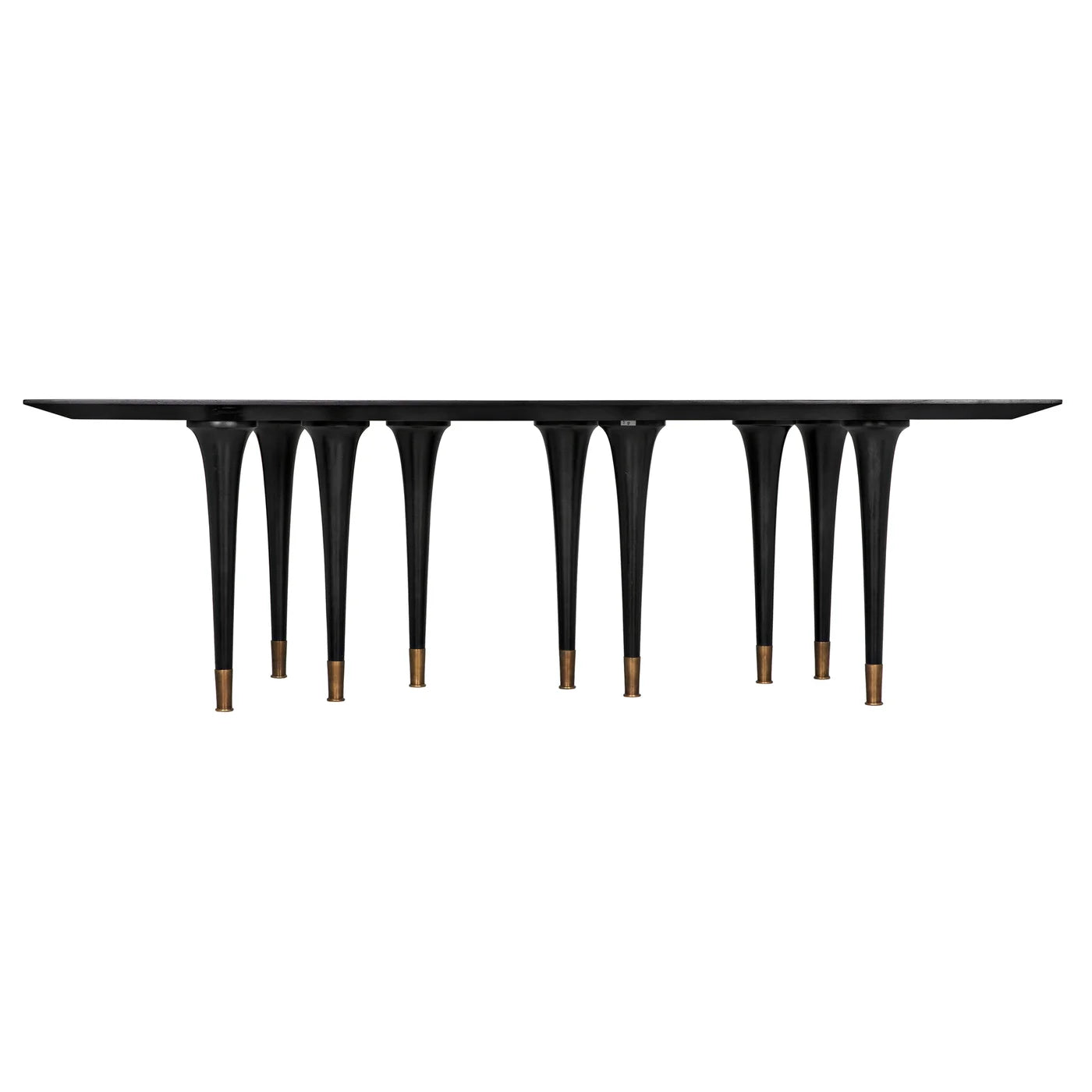 Noir Romeo Dining Table, Hand Rubbed Black
