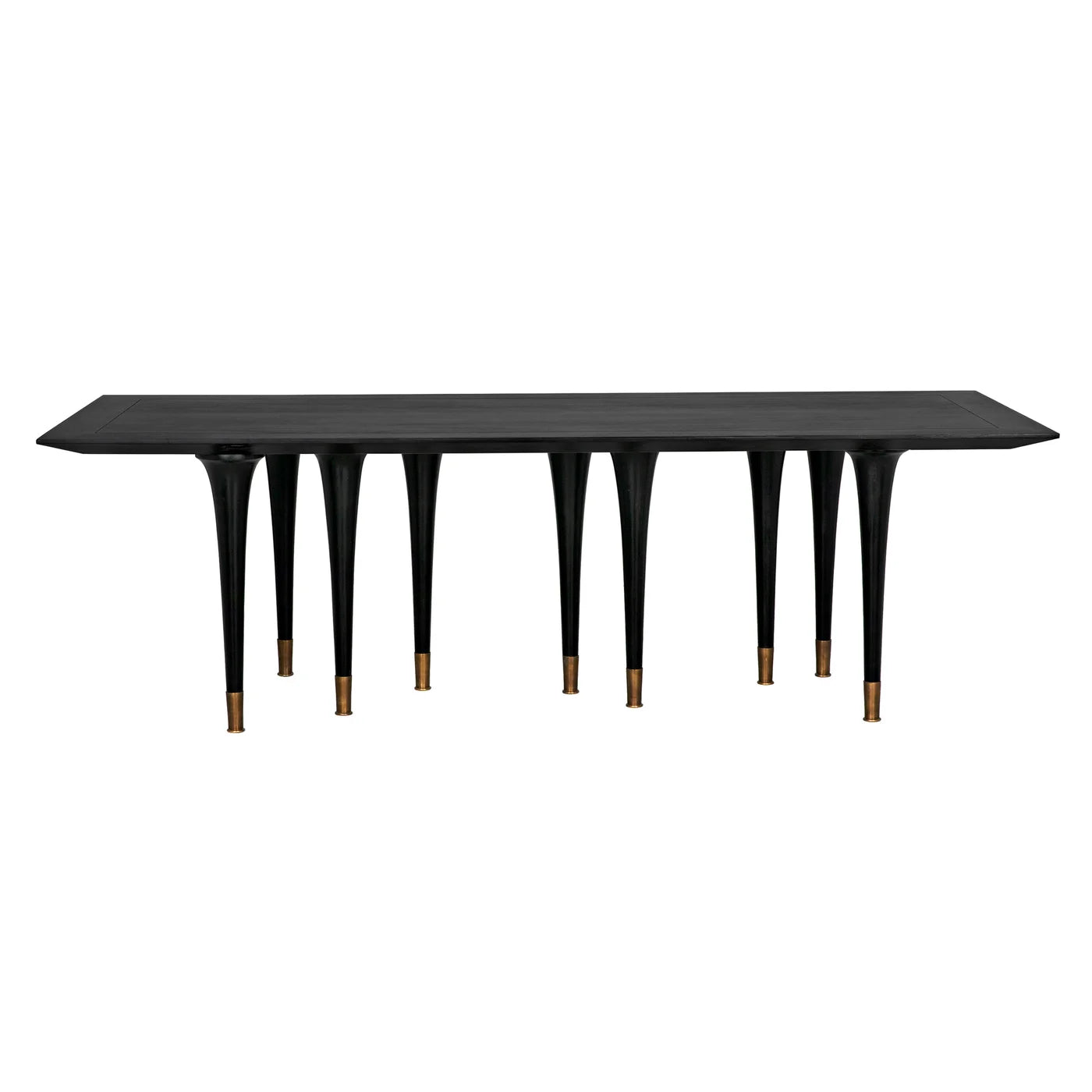 Noir Romeo Dining Table, Hand Rubbed Black
