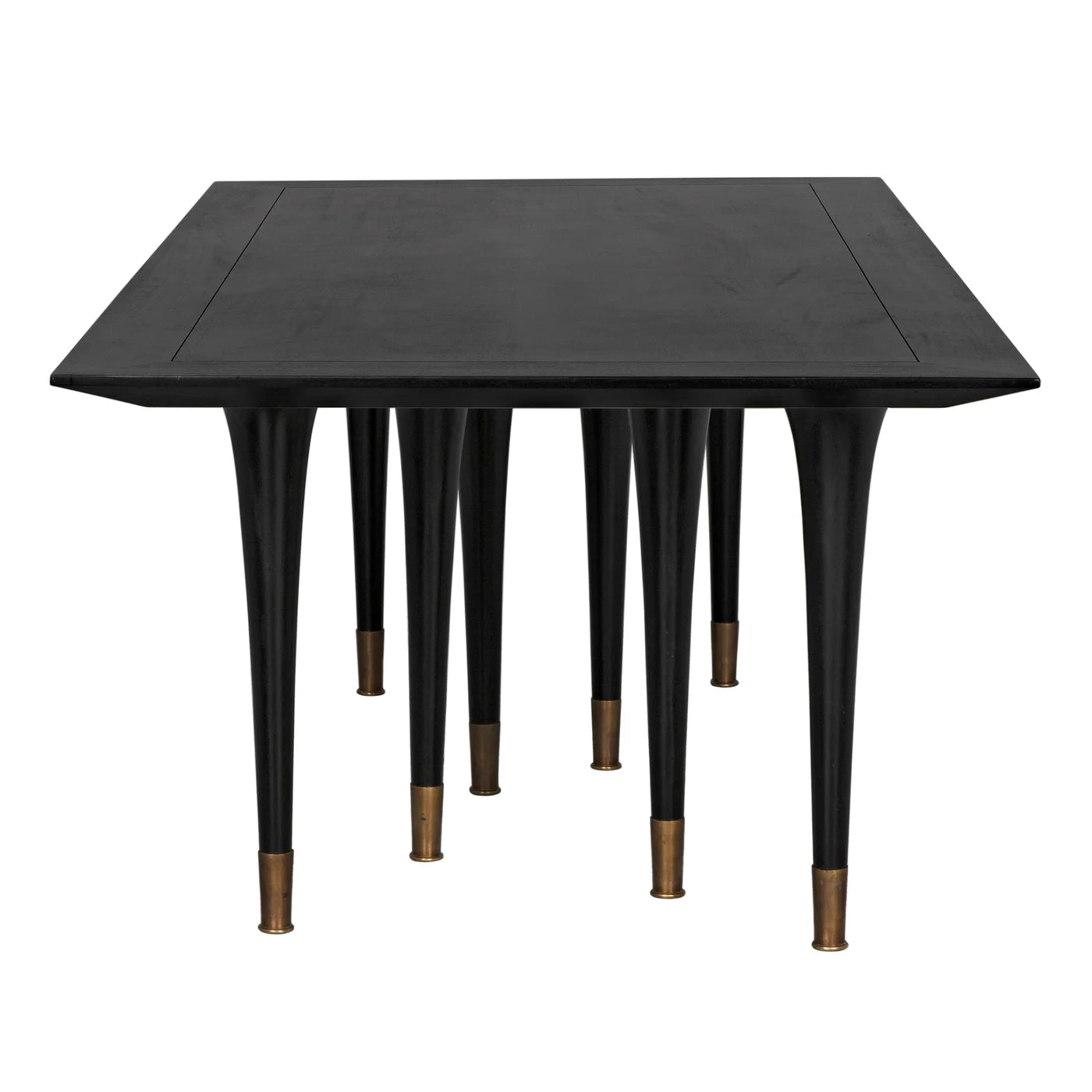 Noir Romeo Dining Table, Hand Rubbed Black