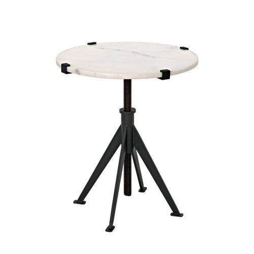 Noir Edith Adjustable Side Table