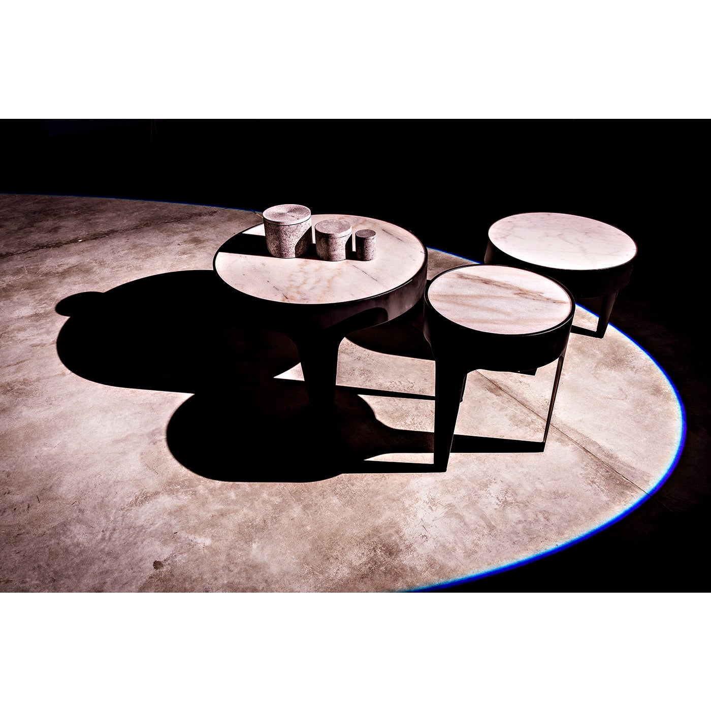 Noir Cylinder Side Table