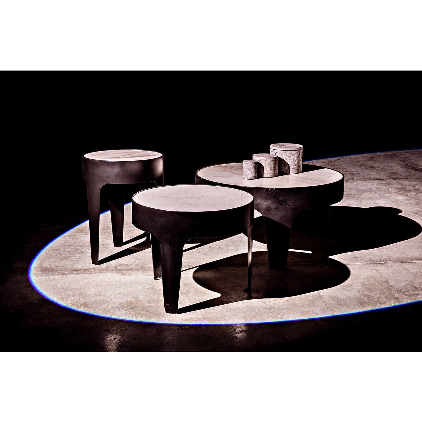 Noir Cylinder Side Table