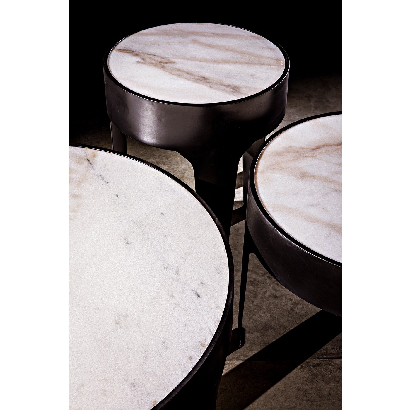 Noir Cylinder Side Table