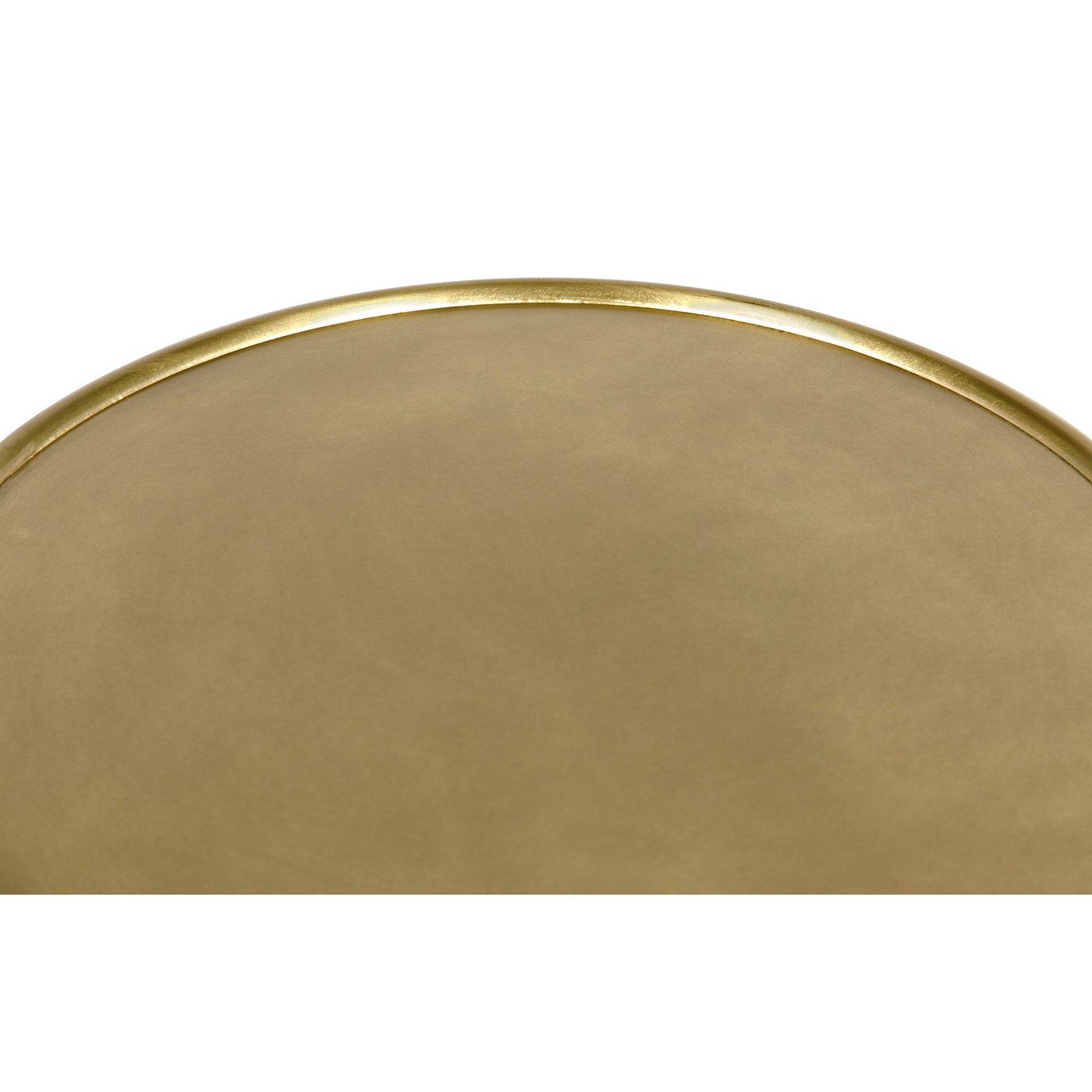 Noir Hiro Side Table, Metal With Brass Finish