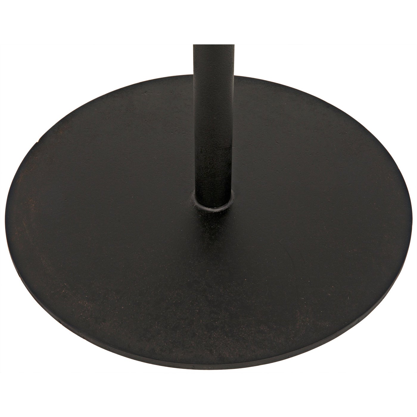 Noir Ford Small Side Table, Gold Teak With Steel Base