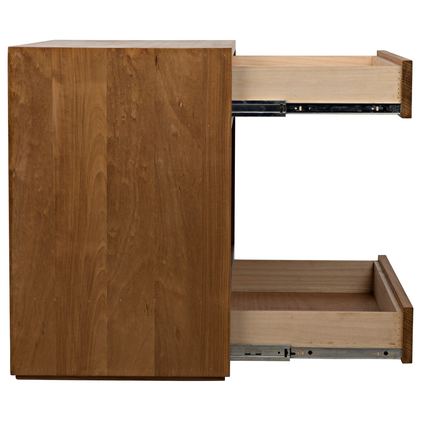 Noir Sl05 Side Table, Gold Teak