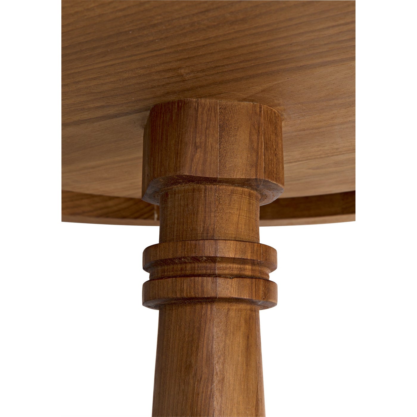 Noir Comodo Side Table, Gold Teak