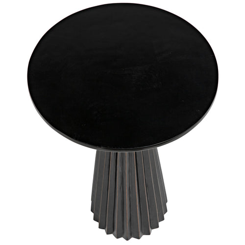 Noir Orson Side Table, Hand Rubbed Black