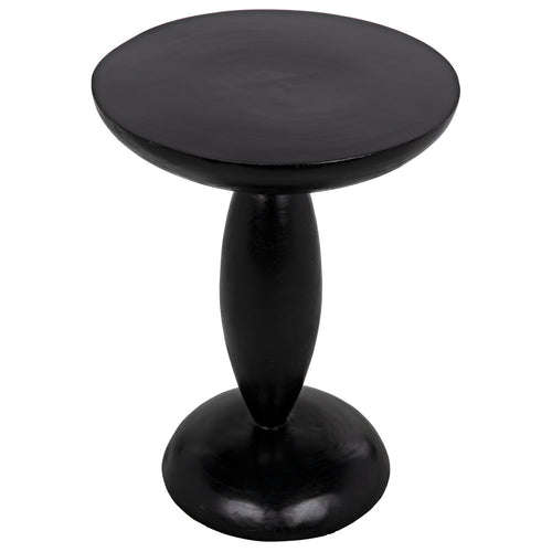 Noir Adonis Side Table, Hand Rubbed Black